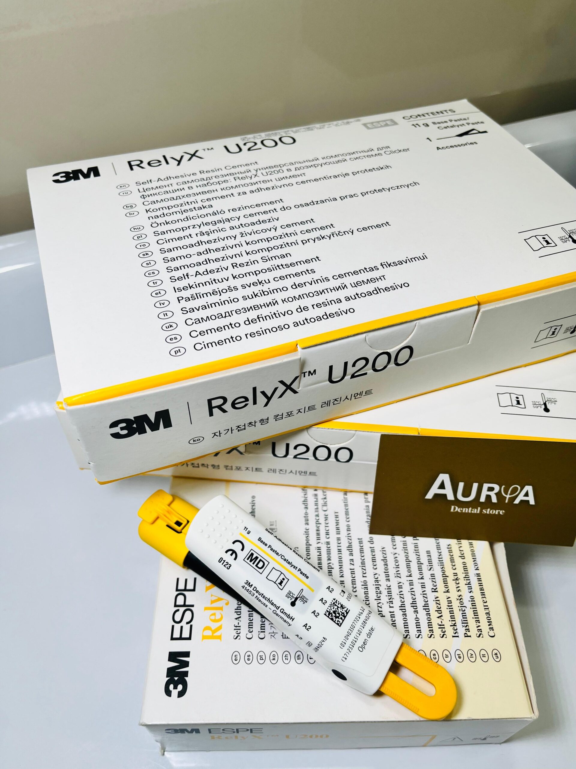 RELYX U200 CEMENTO DE RESINA DUAL Y AUTOADHESIVO 3M FV 2026-07