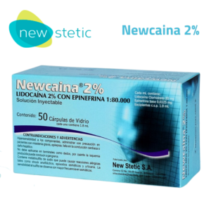 Newcaína 2% 1:80.000 – Caja x 50 Cárpules de Polipropileno