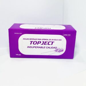 Aguja Carpule Descartable Corta 30G x 21mm Top Ject Cja. x 100